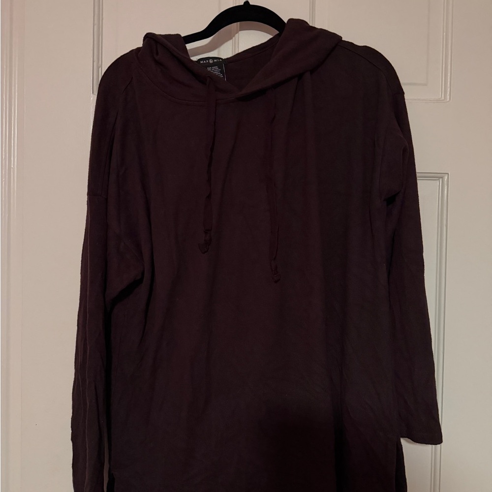 Burgundy Hooded Sweatshirt